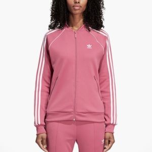Pink Adidas track jacket/sweater